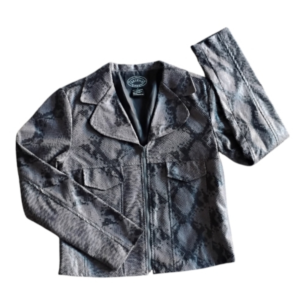 Selene Sport Vintage Y2k Snakeskin Print Jacket